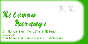 milemon muranyi business card